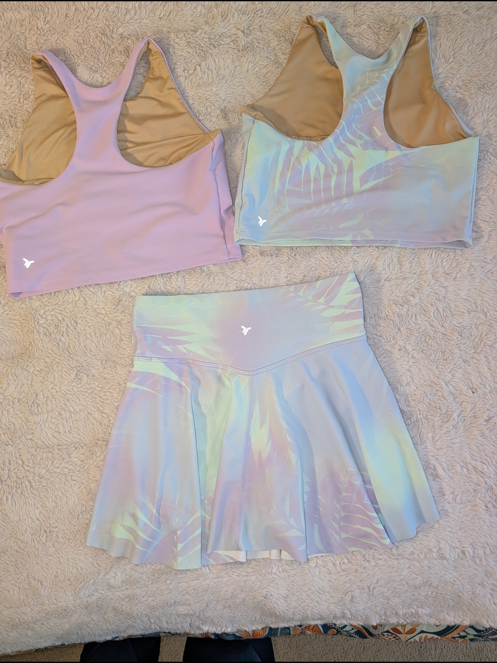 Bundle 2 Girls Old Navy Active Sports‎ Bras, 1 skirt dance workout 10/12 - Picture 6 of 6